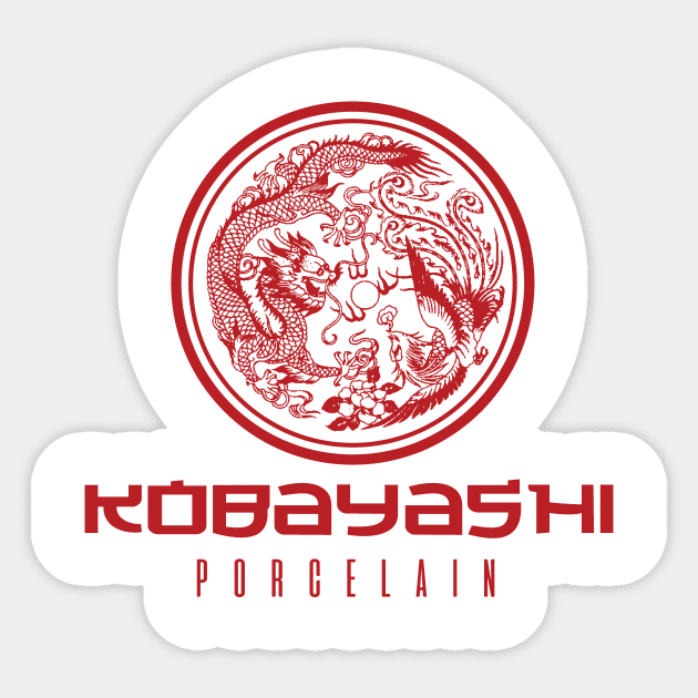 Kobayashi Porcelain Sticker by MindsparkCreative